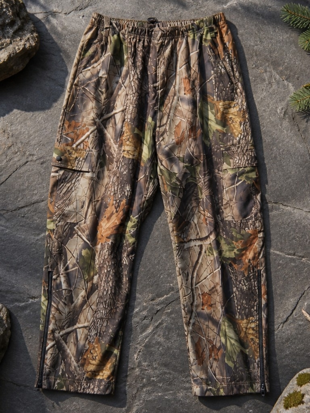 Rocky Men's Camo Cargo Pants in Green, Brown, Tan